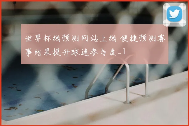 世界杯线预测网站上线 便捷预测赛事结果提升球迷参与度_1